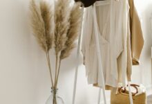 Garments and Clothes hanging on a Clothing Rack